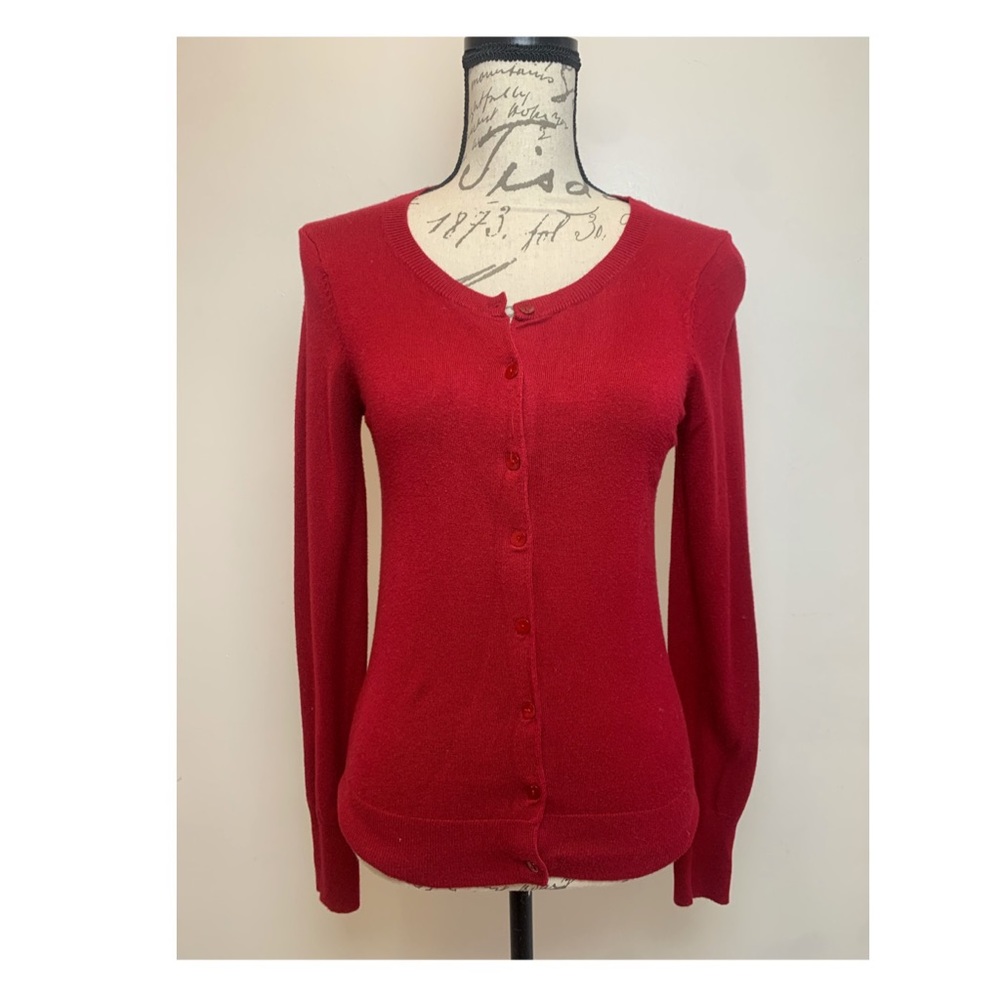 Express Red Cardigan Small